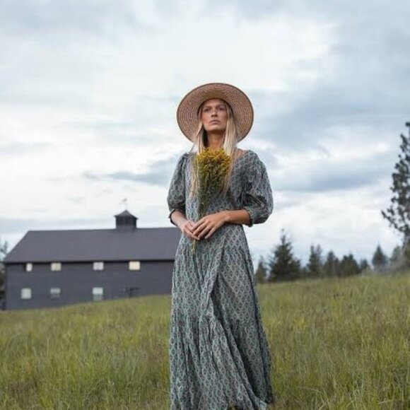 Daughters of India Zuri wrap dress in Sage XS - Picture 12 of 12